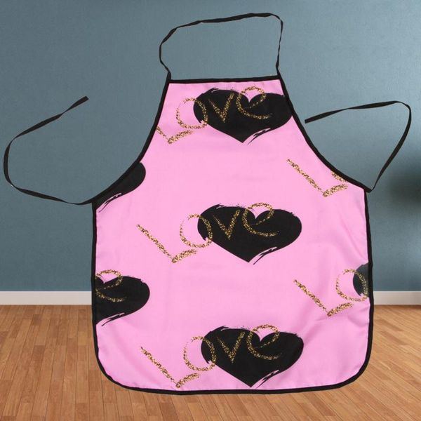 

aprons waterproof apron printed cooking malove heart pattern for