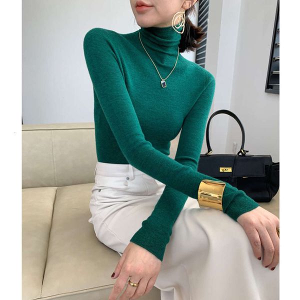 

women's sweaters sweatersautumn winter european cargo tight fitting with knitted bottomed shirt blouse and foreign gas pile neck sweate, White;black