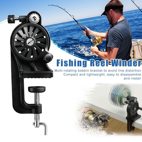 

portable fishing line winder spooler machine multi-function fast spin reel tools &t8 baitcasting reels