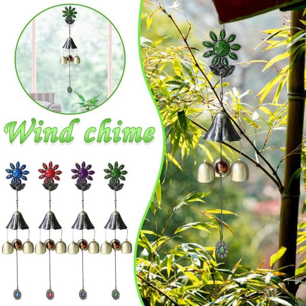 

decorative objects & figurines sunflower wind chime hanging metal crafts exquisite home pendant macrame wall decoraciÃ³n de patio
