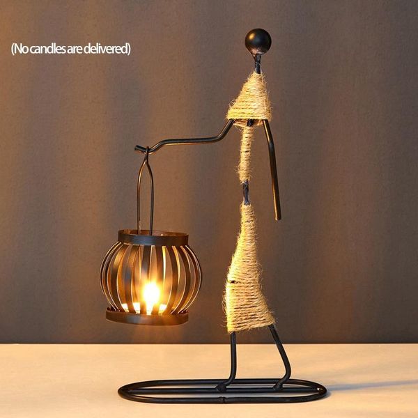 

candle holders metal candlestick abstract people sculpture holder home decoration art kitchen restaurant romantic
