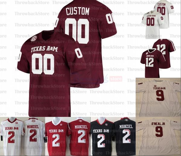 

custom texas a&m aggie college football jerseys 85 jalen wydermyer 75 jake matthews 76 luke joeckel 70 cedric ogbuehi 17 ryan tannehill, Black