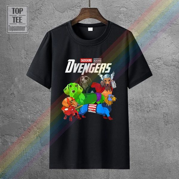 

men's t-shirts dachshund dvengers t-shirt men women tee all size s-3xl, White;black