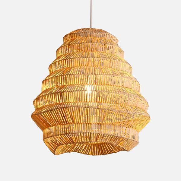 

pendant lamps chinese bamboo rattan lights southeast asian restaurant hanging lamp nordic japanese dining room lighting