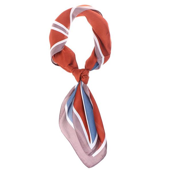 

scarves fashion patchwork kerchief silk neck scarf small satin shawls and wraps head scarfs for women female ladies, Blue;gray