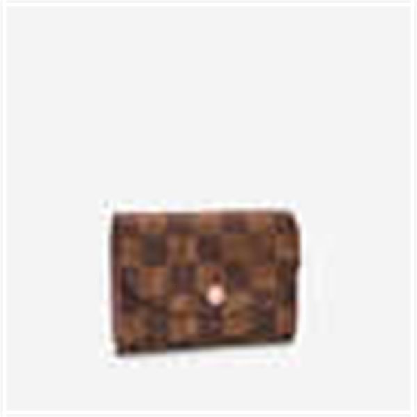 

luxury n64423 rosalie coin purse leather long wallets chain wallet pouches key card holders cases purse clutches evening designer