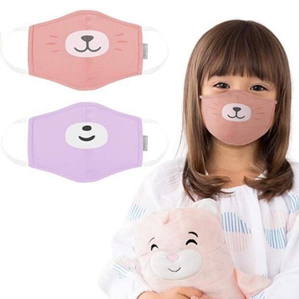 

cartoon comfortable solid children's color mask is reusable and washable