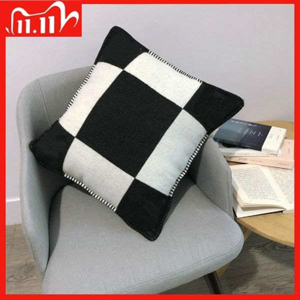 

luxury letter h cashmere design outside pillow covers decorative soft wool throw cases home decor pillows for living room