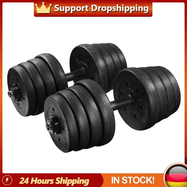 

in stock 22pcs 30kg weight dumbbell set fitness desmontable arm muscle trainer ejercicio domÃ©stico para entrenamiento corporal dumbbells