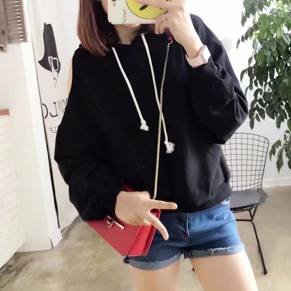 

hoodies 2021 winter soft cotton classic casual breathable women's hoodie, Black