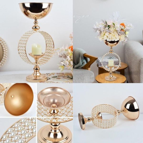 

vases luxury romantic pearl vase ornaments home wedding flower table centerpieces candle holder bouquet basket floral ball stand
