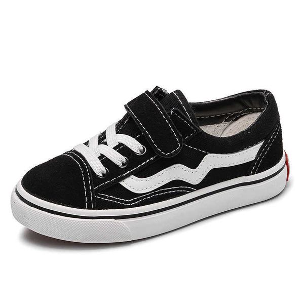 

skoex children canvas shoes spring/autumn boys girls fashion sneakers boys skate shoes kids casual trainers shoes tenis infantil g1126, Black;red