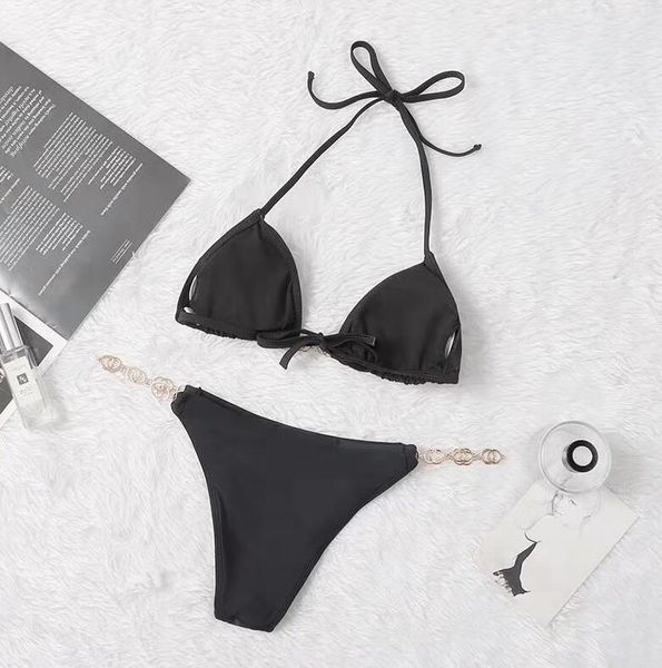 

2021 wholesale fashion new women beach super better bikini lingerie 2 pieces swimsuit bandage bathing suits sexy, White;black