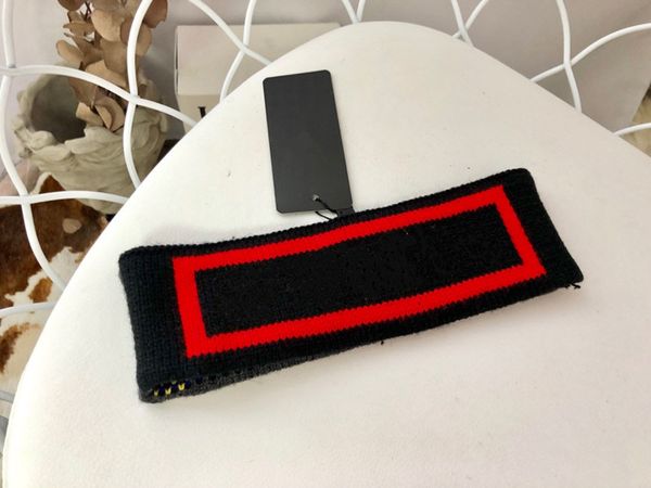 

designer elastic wool headbands knitted hair bands for men and women italy brands winter warm headband headwrap s894, Blue;gray