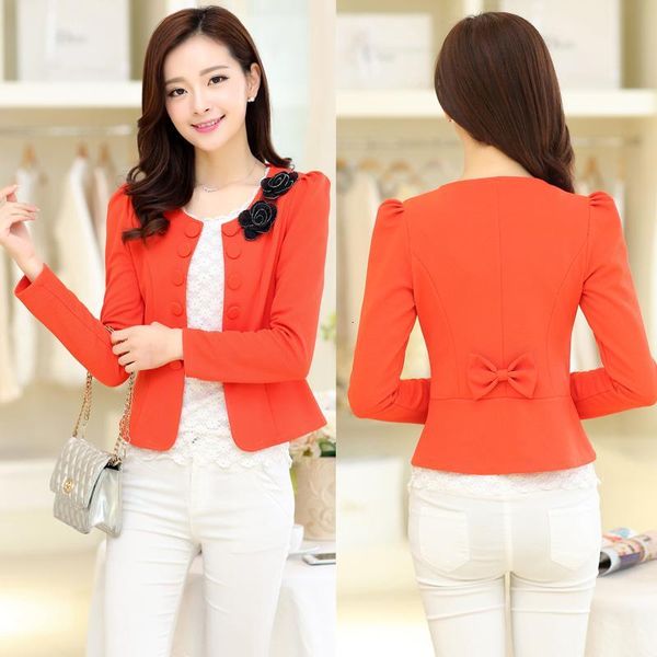 

women's suits & blazers woman blazer long sleeve office women blasers female jackets and coats plus size l~4xl 5xl jaqueta feminina cha, White;black