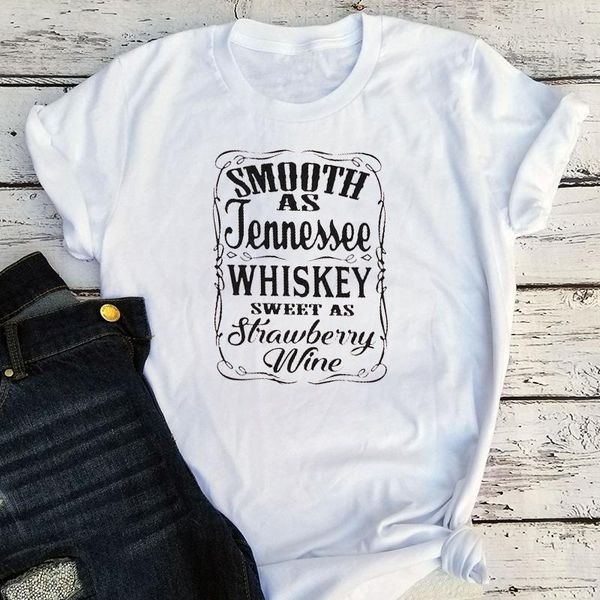 

women's t-shirt whiskey graphic t shirts summer 2021 women fashion clothing o-neck letter wine shirt for mom gothic, White
