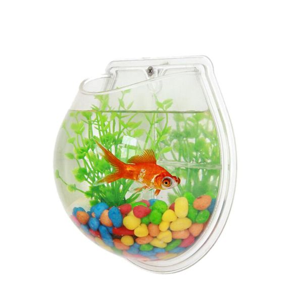 

aquariums sunsun acrylic decoration aquarium wall-mounted water supplies pet products wall fish tank 160mm 3 colors are available