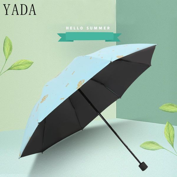 

umbrellas yada gold cartoon dogs umbrella animal design cute folding for women men anti-uv gift windproof rainy yd143