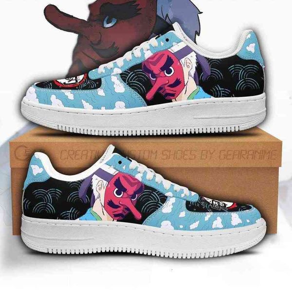 

diy anime fan sneakers sakonji custom demon slayer shoes men's lightweight running casual knit breathable, Black