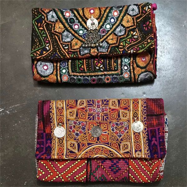 

boho chic indian handmade banjara clutch bag