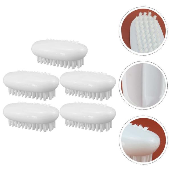

nail brushes 5pcs simple manicure cleaning tools reliable art, Yellow