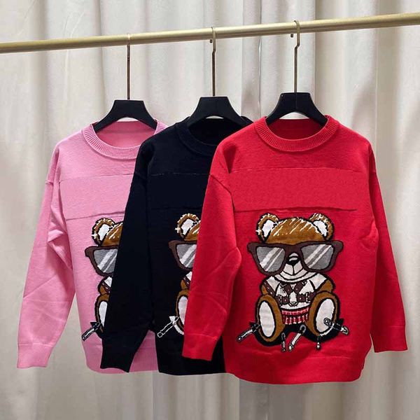 

womens sweaters fashion designer knits sweater tees pullover long sleeve hoodies autumn winter knitted jumper soft warm 2021, White