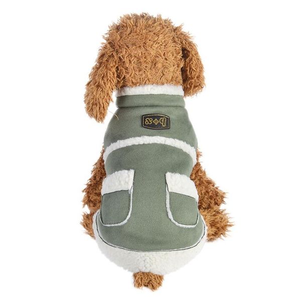 

dog apparel pet autumn winter cool coats warm costume for small medium dogs puppy cashmere coat with pockets