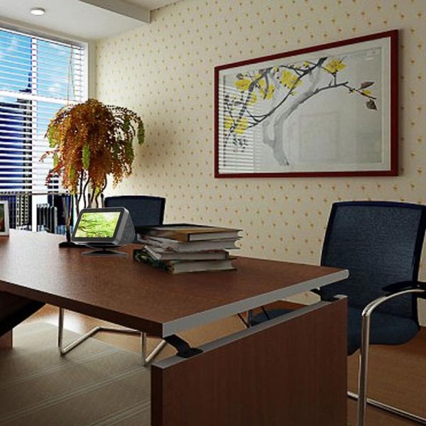 

cell phone mounts & holders anti-slip base mount bracket rotatable magnetic for-amazon echo show 5 m5te