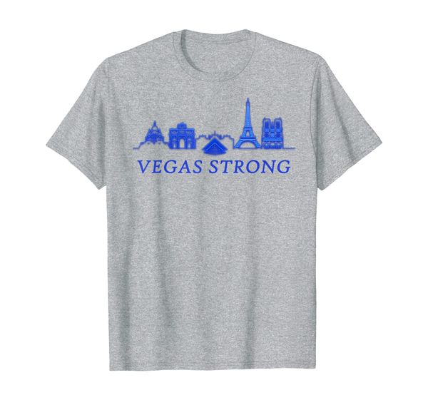 

vegas strong t-shirt, White;black