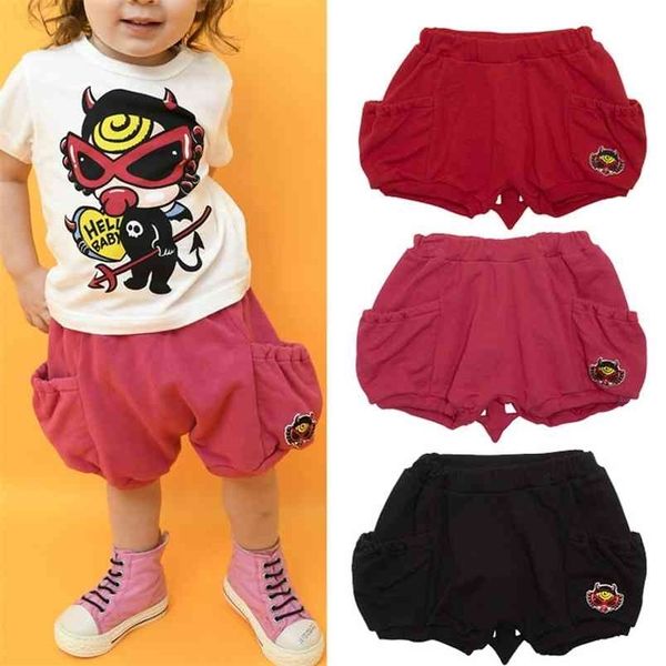 Summer Shorts Girl Kids Meninos Shorty Fille Fille Kid Meninas Bloomers Panties Pattern Pattern Calças de Chupeta Tenha cauda 210723