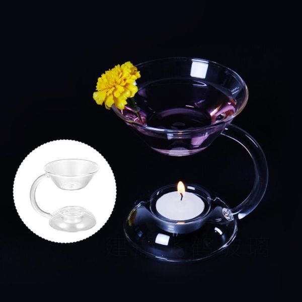 

fragrance lamps 1pc essential oil diffuser clear glass furnace aroma burner