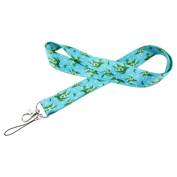 

flower leaf Â key lanyard id lanyards neck strap key chain holder wristlet lanyard for women men gifts wholesale bulk 97209