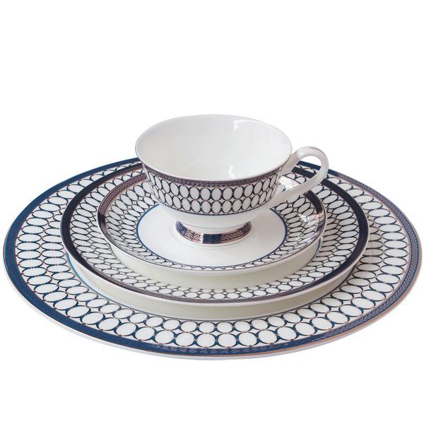 

dinnerware sets 4pcs set, dish+cup, fine bone china morning cup and dinner plate noble breakfast coffee cup, dinning serving plates