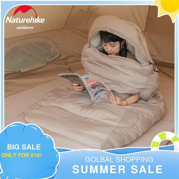 

sleeping bags naturehike cotton bag reach out style with hat outdoor camping washable thermal gear portable