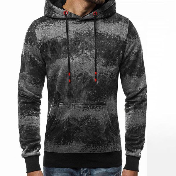 

men's hoodies & sweatshirts vintage harajuku pullover streetwear casual men slim long sleeve hooded autumn male fashion brand print sw, Black