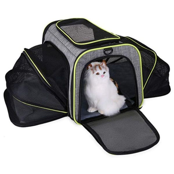 

cat beds & furniture pet carrier shoulder bag airline approved small soft sided collapsible portable dog travel cage
