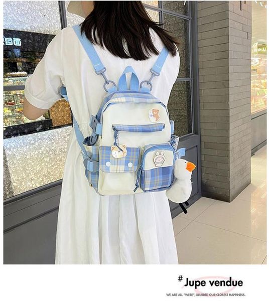 

school bags 2021 korean style cute girl messenger small mini backpack student fashion leisure travel schoolbag for teenager shoulder bag