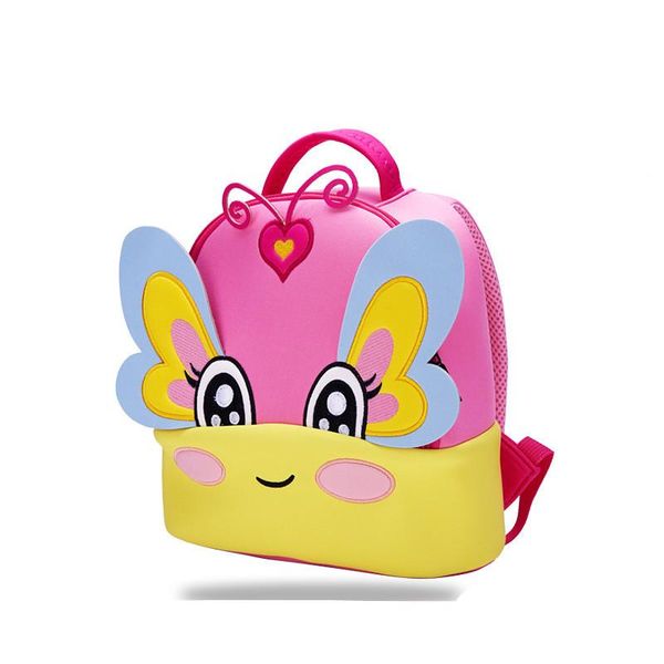 

children's neoprene school bag kindergarten baby butterfly backpack kids cartoon bags