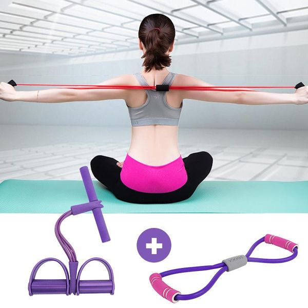 

word breast expand touch + resistance bands elastic elastics for fitness training sport practice gym workout equipment