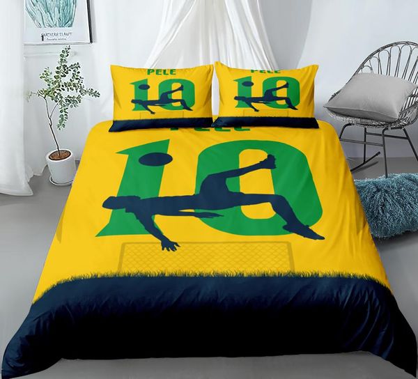 

bedding sets football legend set single twin full  king size jersey bed aldult kid bedroom duvetcover 3d print 014