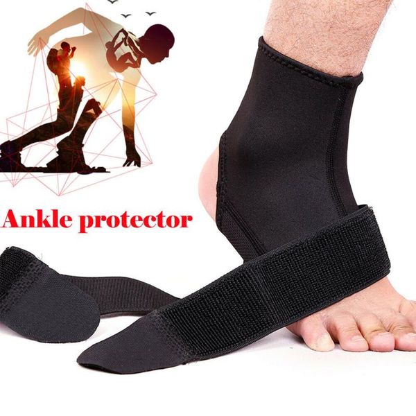 

ankle support adjustable sprain brace foot bandage tendon guard protector sports fitness, Blue;black