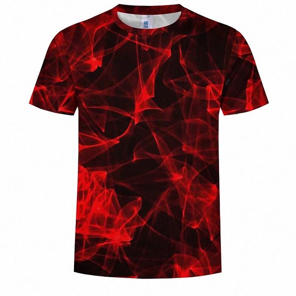

men's t shirt graphic abstract round neck red p1s2#, White;black