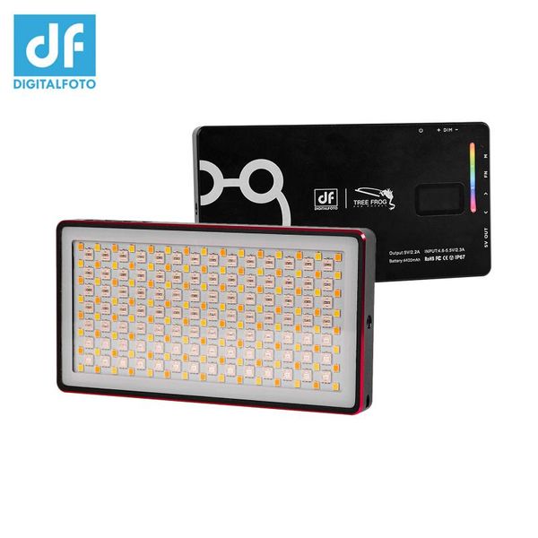 

pocket rgb led video light 16w panel ip67 waterproof 2500k-8500k cri97+ dimmable for vlog live streaming pography flash heads