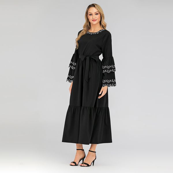 

Muslim Fashion Dresses for Women Turkey Eid Mubarak Abaya Dubai Moroccan Kaftan Caftan Dress Islam Clothing Vestidos Musulmanes