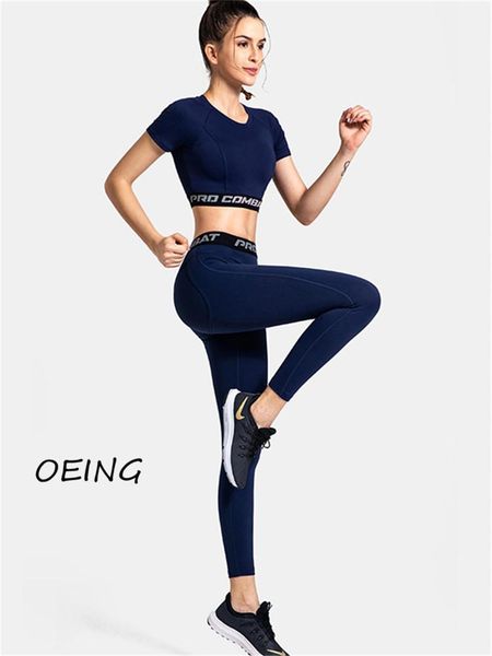

yoga outfit entgoing gym set women fitness sports suits leggings 2-peice sportswear