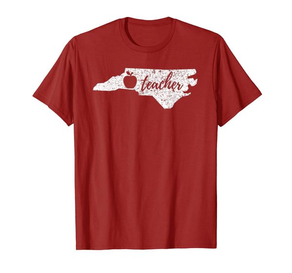 

red for ed north carolina shirt redfored nc teachers tees, White;black