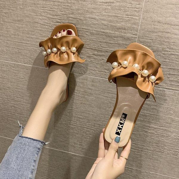 

women slippers summer outdoor shoes lady female flip flops slides cute, Black