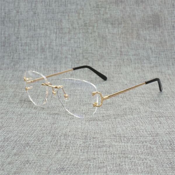 

80% off store online vintage rimless square clear glasses men oval wire eyeglasses optical metal frame oversize eyewear women for reading oc, White;black