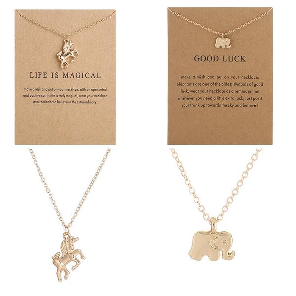 

pendant necklaces 2021 fashion animal elephant flower gold color clavicle chains chain women vintage gift party jewelry, Silver