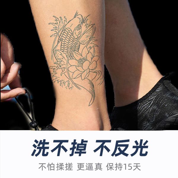 

herbal tattoo paste half arm men and women hd big picture net red small fresh beautiful body color painting trend